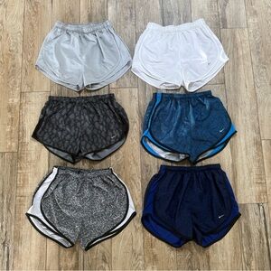 Set of 6 Athletic Shorts in Various Colors